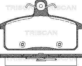 Колодки тормозные передние/задние TRISCAN 811069012 (фото 1)