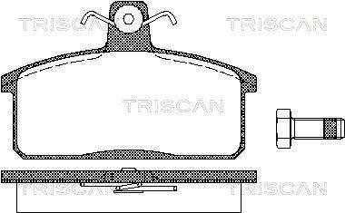 Тормозные колодки задние TRISCAN 811069013