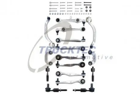 Комплект рычагов подвески (передней) Audi A4 94-00/A6 97-05/VW Passat B5 00-05 (с болтами/полный) TRUCKTEC 07.31.146