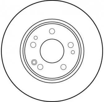 Диск гальмівний (1 шт.) MERCEDES 200/230/250/300/E200/E220/E250 TRW DF1581