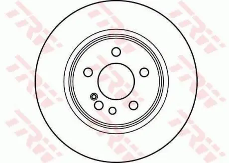 Диск гальмівний (1 шт.) MERCEDES 400/420/500/600/S420/S500/S600 TRW DF2596