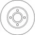 Диск гальмівний (1 шт.) FORD (Europe) Cougar/Mondeo/Mondeo Estate/Wagon/Scorpio TRW DF2622 (фото 2)
