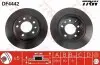 Диск тормозной задний лев/прав MAZDA 323 F VI, 323 S VI, 6, 626 V, MX-5 III, PREMACY 1.4-2.5 02.98-12.14 TRW DF4442 (фото 3)