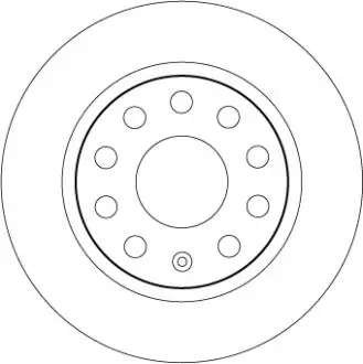 Гальмівний диск задн. Лів/Правий SKODA OCTAVIA III 1.0-2.0D 11.12-10.20 TRW DF6553