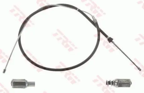 Трос ручника Skoda Fabia/VW Polo/Seat Ibiza 08- (барабан) TRW GCH454