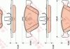 Комплект тормозных колодок из 4 шт. дисков TRW GDB1815 (фото 1)