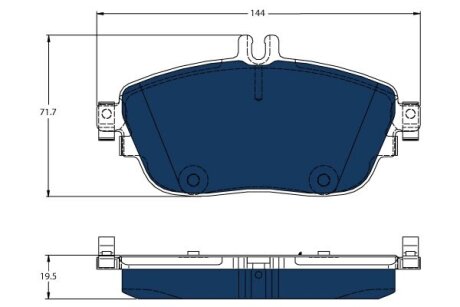 Колодки Тормозные (передние) MB A-class (W176)/B-class (W242/W246)/GLA-class (X156) 11-/Infiniti 15- TRW GDB1932BTE