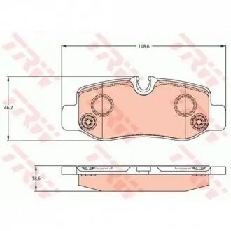 Колодки Тормозные (задние) MB Vito (W447) 14- TRW GDB2102