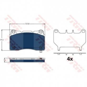 Колодки тормозные дисковые TRW GDB2198BTE