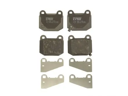 Комплект задних тормозных колодок MITSUBISHI LANCER VII; NISSAN 350Z; SUBARU BRZ, IMPREZA, WRX (2.0/2.5/3.5, 12.00-) TRW GDB3350