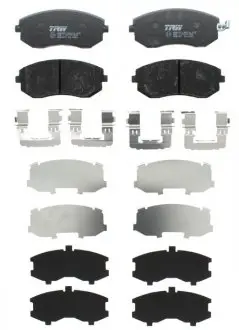 Гальмівні колодки пер. Subaru Impreza 02-/Forester 02- (akebono) TRW GDB3371