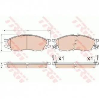 Колодки Тормозные (передние) Nissan Almera II 02- TRW GDB3563