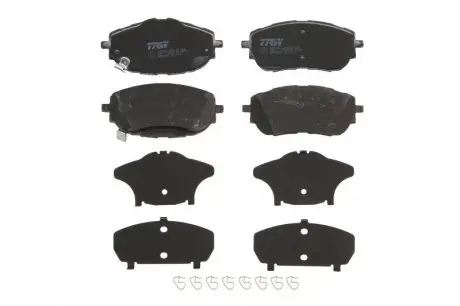 Комплект передніх гальмівних колодок TOYOTA AURIS, COROLLA (1.2-1.8H, 10.12-08.19) TRW GDB3598