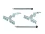 Монтажный комплект задних дисковых колодок MERCEDES C CL203/W203/S203, CLC CL203, CLK A209/C209, S210, SL R230, SLK R171 (1.8-3.5, 12.96-02.17) TRW PFK506 (фото 1)
