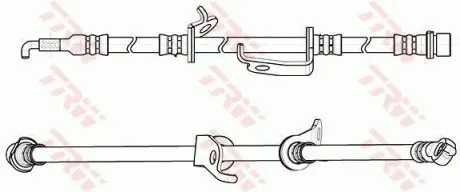 Шланг тормозной (передний) Toyota Rav 4 III 05-13 (L) (L=690mm) TRW PHD1152