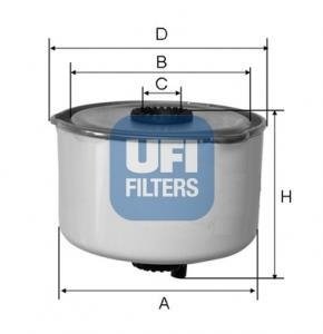 Фільтр паливний UFI 24.454.00 (фото 1)