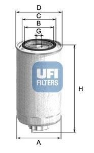 Фільтр палива UFI 2499900