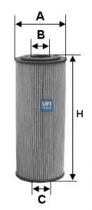 Фільтр масляний UFI 2509500