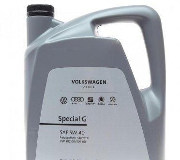 Олива моторна Special G SAE 5W40 (5 Liter) VAG GS55502M4