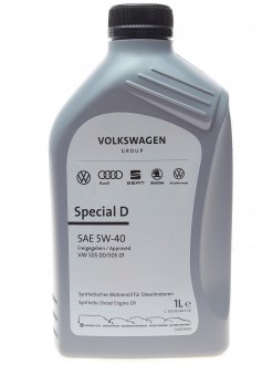 Масло 5W40 Special D (1л) (VW505 00/505 01) VAG GS55505M2