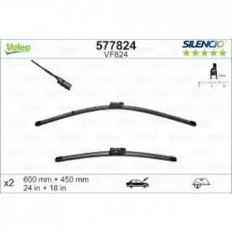 Щітки склоочисника (600/450мм) Skoda Octavia 12-/VW Caddy IV Valeo 577824