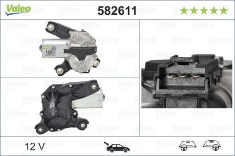 Мотор склоочисника Valeo 582611