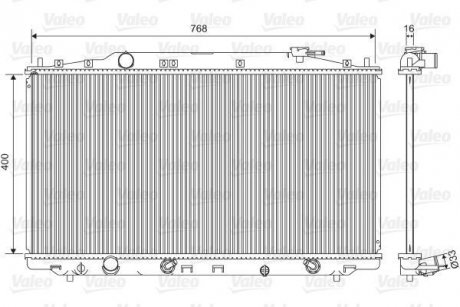 Радиатор системи охлаждения Valeo 701551 (фото 1)