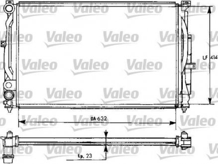 Радиатор системи охлаждения Valeo 731537 (фото 1)
