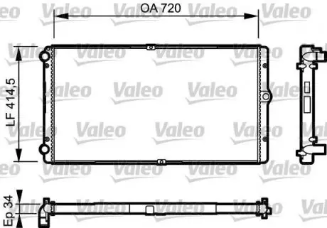 Радиатор Valeo 732177
