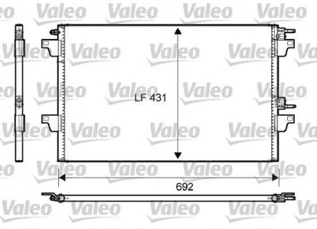 Конденсатор без хладогену Valeo 814007