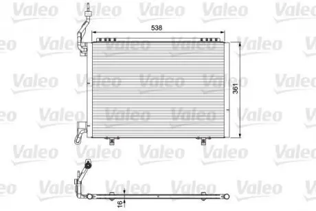Конденсер кондиціонера Valeo 814075