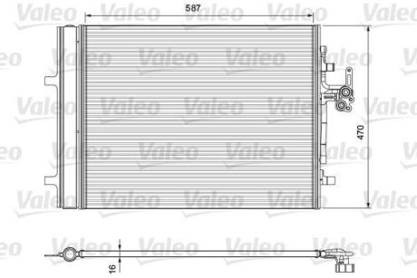 Радіатор кондиціонера Valeo 814318