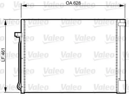 Радіатор кондиціонера X5 (E70/F15/F85)/X6(E71/E72/F16/F86) 2.0D-4.8 06- Valeo 814367