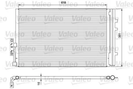 Радіатор кондиціонера BMW X3 (E83/F25)/X4 (F26) 2.0-3.0 07-17 Valeo 814386