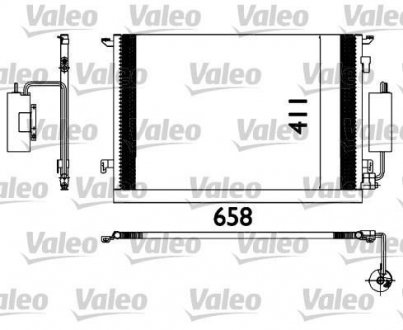 Радіатор кондиціонера FIAT; OPEL (вир-во) Valeo 817648 (фото 1)
