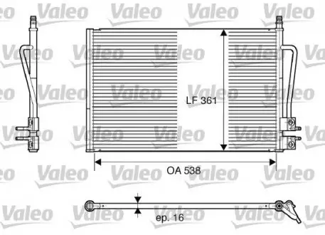 Конденсатор кондиціонера Valeo 817664