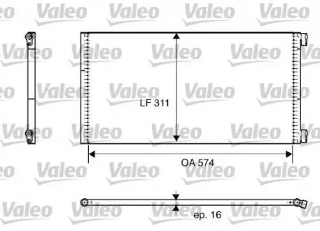 Конденсатор кондиціонера Valeo 817684