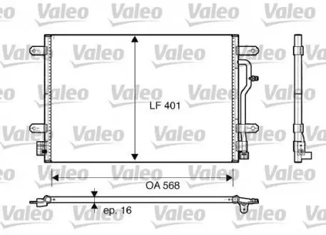 Конденсатор кондиціонера Valeo 817741