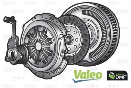 Демпфер + комплект зчеплення Ford Fiesta/Fusion 1.4 TDCi 01-12/Mazda 2 1.4 CD 03-07 Valeo 837303 (фото 1)