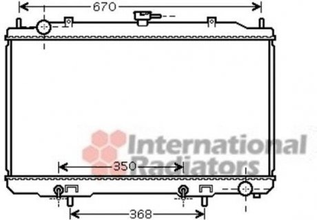 Радіатор охолодження двигуна MAXIMA QX/CEFIRO AT 00-03 Van Wezel 13002320