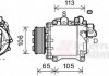 Компресор кондиціонера Honda CR-V III 2.4 i-VTEC 06- Van Wezel 2500K263 (фото 2)