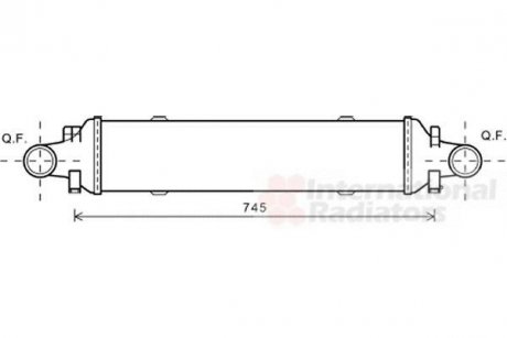 Інтеркулер MERCEDES SERIE 204/ CLAS/ GLK (вир-во) Van Wezel 30004593