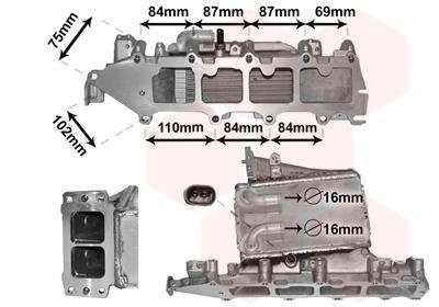 Радіатор інтеркулера Audi A3/Seat Leon/Skoda Kodiaq/Octavia 1.6/2.0TDI 12- Van Wezel 58004361