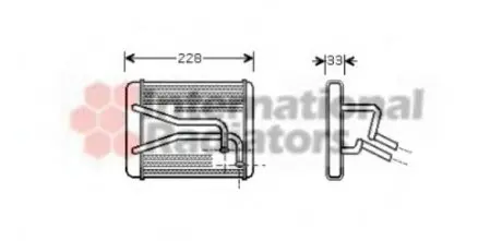 Радиатор печки KIA CARENS I (02-) Van Wezel 83006048