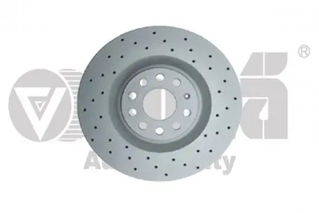 Диск тормозной передний перфорированный (Geomet) Skoda Superb (08-13)/VW Golf (06-13),Passat (06-11) Vika 66151717001