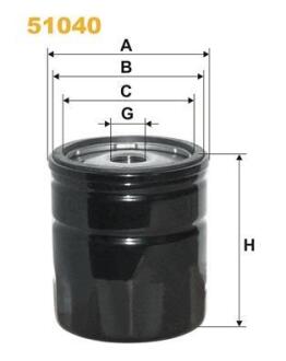 Фільтр масляний WIX FILTERS 51040