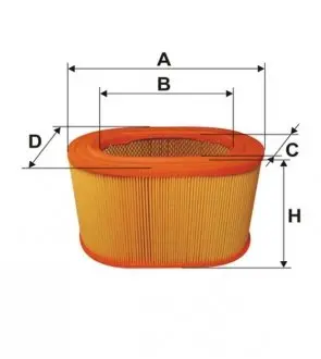 Фільтр повітряний MITSUBISHI GALANT /AE333/1 (WIX-Filtron) WIX FILTERS WA6019