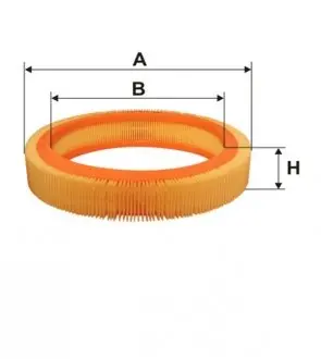 Фільтр повітряний /AR206 (WIX-Filtron) WIX FILTERS WA6388