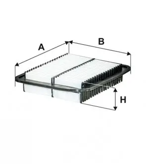 Фильтр воздушный Mitsubishi Outlander 2.0/2.4/3.0GT/Lancer 1.6-1.8/Citroen C4 Aircross 1.6/2.0 12- WIX FILTERS WA9783