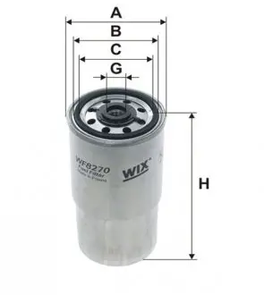 Фильтр топливный BMW 3 (E36)/5 (E34/E39)/7 (E38) 2.5D M41/M51 91-04 WIX FILTERS WF8270